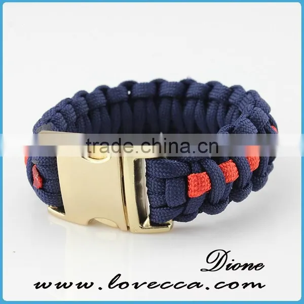 Hiking Paracord Bracelet Survival Military Metal Charms for Make a Paracord Bracelet With Firestarter Buckle photo-2
