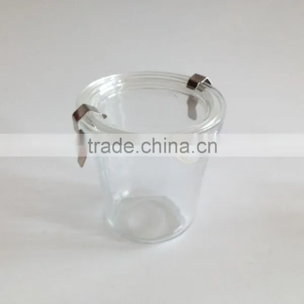 125ml 250ml 540ml Lock Lid Glass Jars With Sealed Silicone Rubber Gasket Ring photo-3