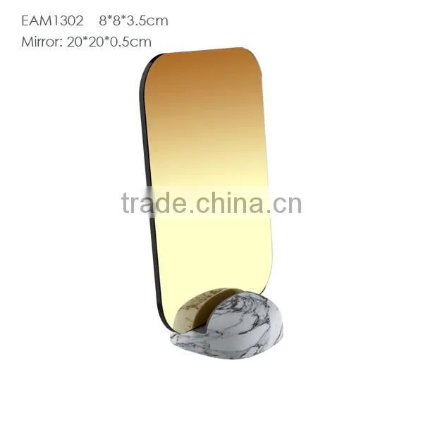 Wedding Gifts Desktop Mirror / Homeware Knock Down Concrete Mirror photo-2