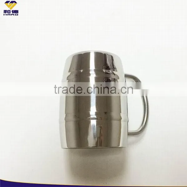 Wholesale Double Walled Stainless Steel Beer Mugs, Double Wall Stainless Steel Beer Mugs for Freezer&Hot Coffee Tumbler photo-2