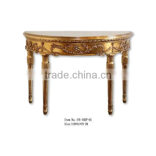 French Style Green Marble Console Tables For Sale photo-4