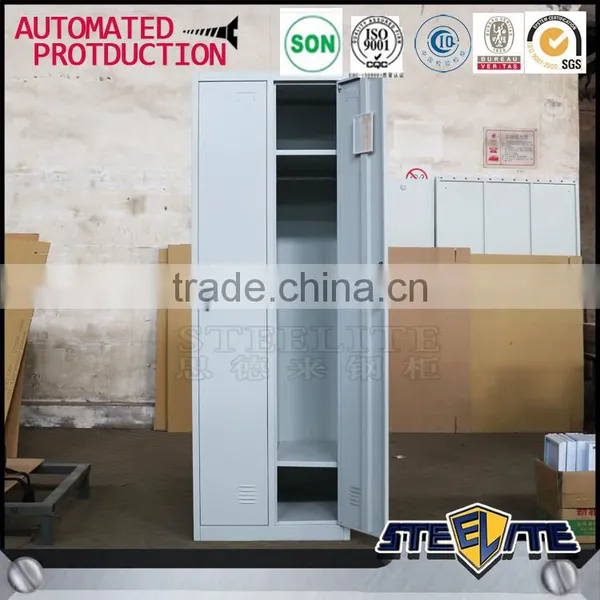 Customized 2 Door Lockable Metal Storage Clothes Cupboard photo-6