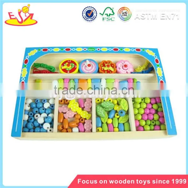 Wholesale Beautiful Wooden Threading Beads Toy Brain Training Wooden Threading Beads Toy W11E002 photo-2