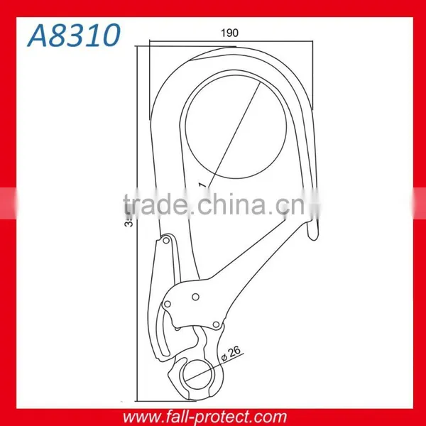Forged Aluminum Large Double Action Scaffolding Snap Hook photo-2