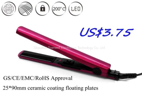 Ceramic Coated Floating Plates Hair Flat Iron China Factory Wholesale
