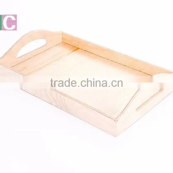 Unfinished Wooden Food Tray photo-2