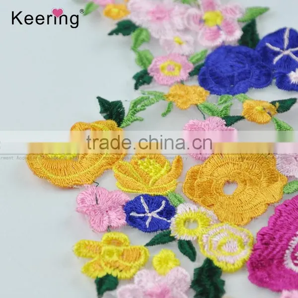 Sewing On Applique Embroidery Patches Lace Fabric Venice for Clothes Decorated photo-2