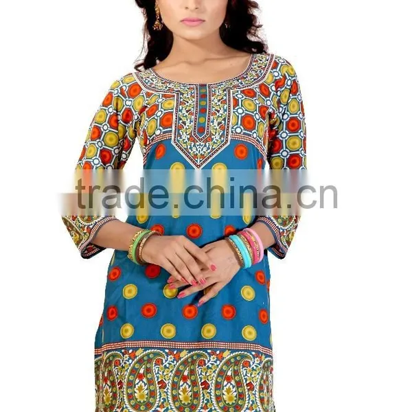 Canvas Printed Kurti in 4 COLOR photo-2