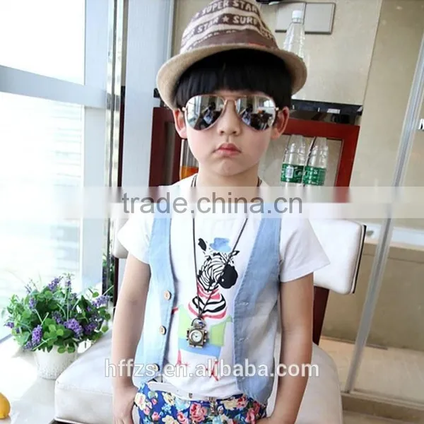 HFR-YA10 Children Colored Sunglasses Frog Mirror Reflective Sunglasses Glasses photo-3