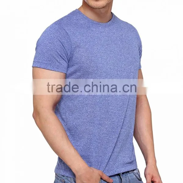 Wholesale Men's Royal Blue Round Neck t Shirt photo-5