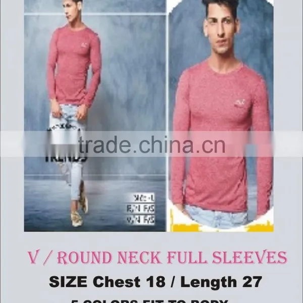V Neck Body Fit T-Shirts photo-3