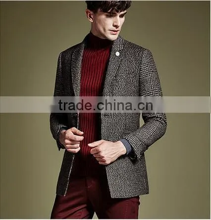 2015 China Clothing Manufacturer Men Winter Wool Coat photo-2