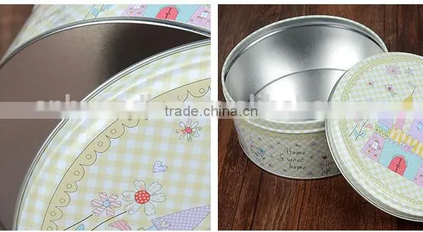 REDHILL Shallow Round Tin Cans Small Round Metal Container Tin photo-2