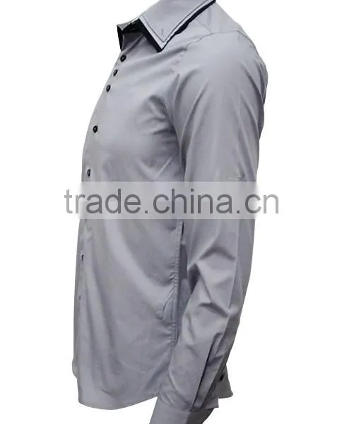 New Style Shirt High Collar Design for Men Fashion Clothing photo-4