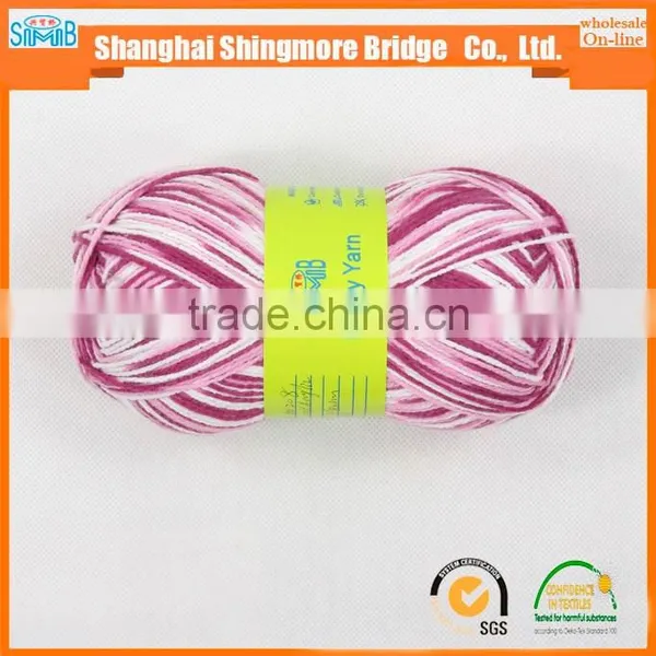 China Factory Wholesale 100 Acrylic Weaving Yarn for Hand Knitting With Low Price photo-3