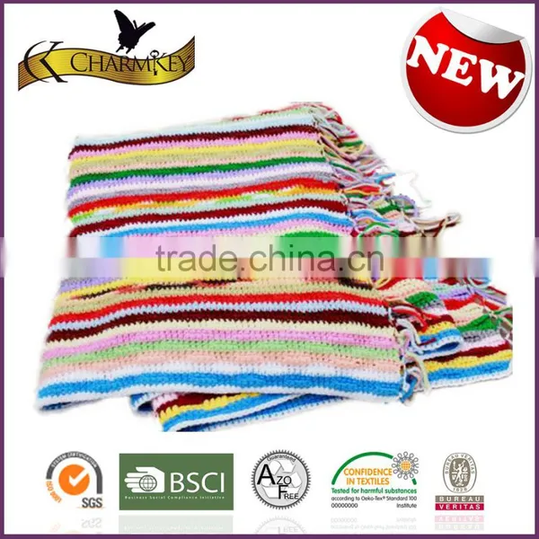 Charmkey Rainbow Color Dyed Hand Knitting Yarn Acrylic Yarn Spring Yarn Wholesale photo-6