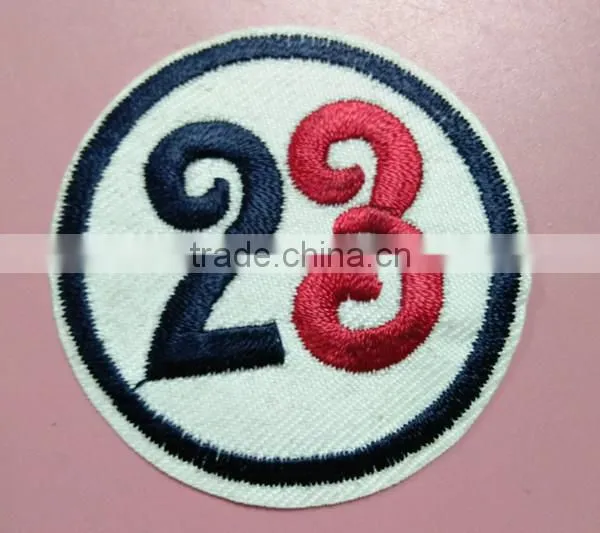 Custom Hot Sale Cheap Embroidery Patch Round Badges for Garments photo-2