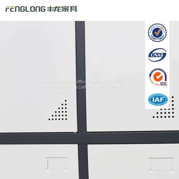 High Quality Steel Almirah 3 Door Locker Wardrobe Design Steel Locker Made in China photo-5