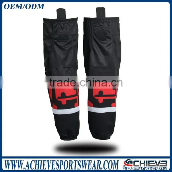 2017 Wholesale Blank Sublimation Sock, Brand Ice Hockey Socks photo-2