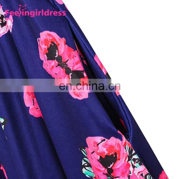Free Shipping Print Floral Women Kimono Mini Long Sleeve Soft Dresses In Bulk photo-4