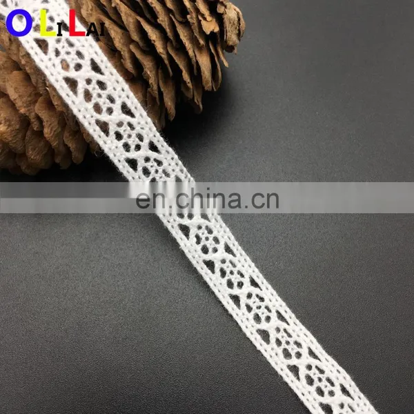 OLCT453 1.0cm Fashion Blue Cotton Crochet Guipure Tillle Lace Trimming for Ladies photo-6