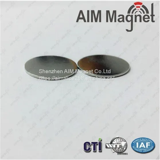 Thin Disk Neodymium Magnet N35 Nickel-coating