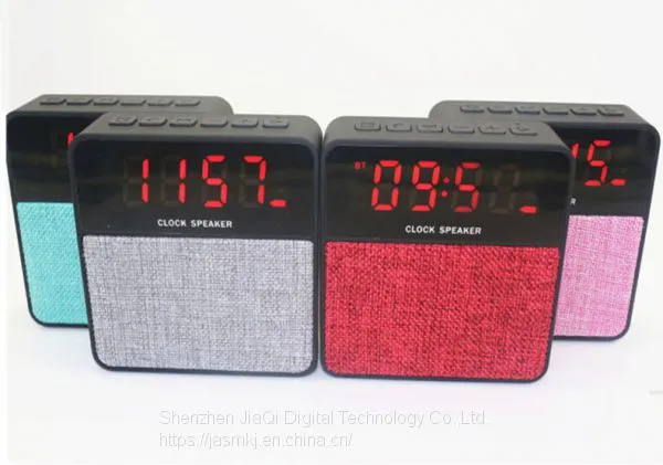 T1 New Mesh Gift Bluetooth Stereo Portable Wireless Band Time Alarm Clock TF Card Mini Bluetooth Speaker photo-4