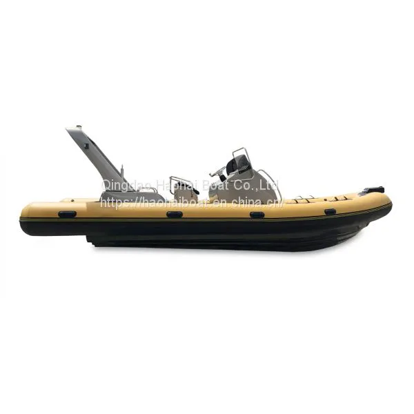 CE Approval 6.8m Fiberglass Hull Inflatable Yacht Boat Rib 680 for Sale photo-3