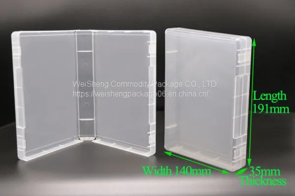 WEISHENG 35mm Square Transparent Plastic Box Stamp Storage Case Standard Cases PP Boxes Multifucntion