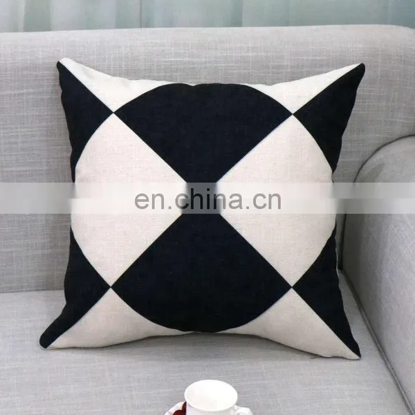 I@home Simple Modern Geometric Series Car Print Linen Sofa Pillow Cushion Cover photo-6