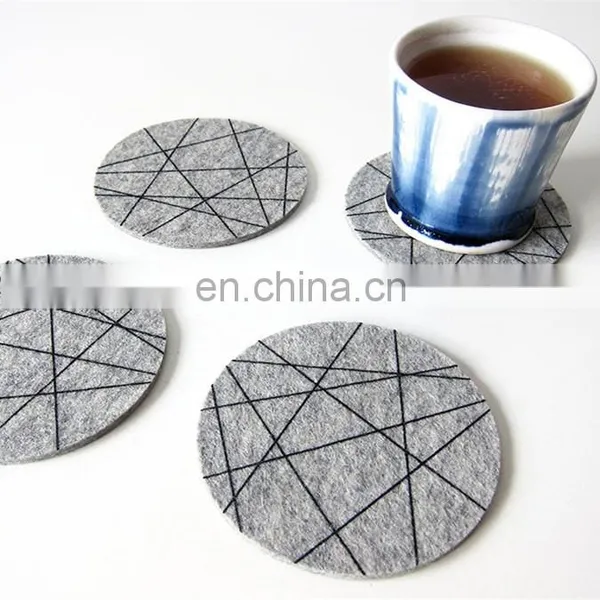 Custom Design Red Color Cup Heated Drink Coaster Holder Table for Drinks Felt Coasters Kung fu Tea Ceremony Accessories photo-4