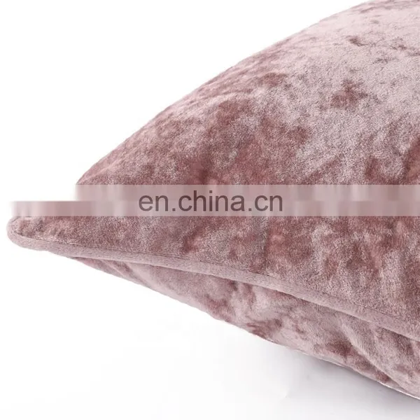 Promotion Factory Price Provide Home Decor Crushed Velvet Silver Pillows Cushion In Stock photo-5