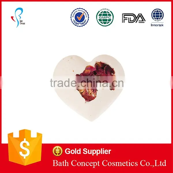 Heart Shape Aroma Bath Bomb With Dried Flower photo-3