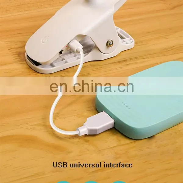 Newest USB Rechargeable LED Touch 3 Modes Clip Desk Lamp Eye Protection Table Lamp for Study photo-4