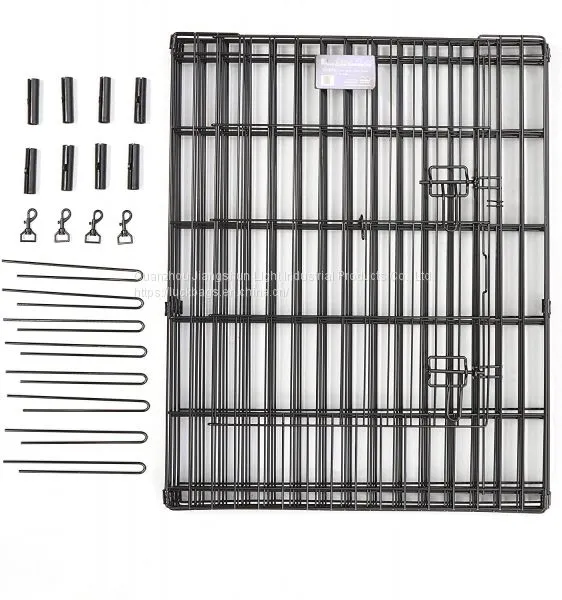Chain Button Homes for Pets Folding Metal Carriers Cage Dog Metal Pet for Sale photo-2