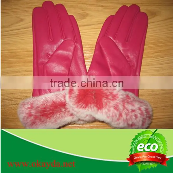 Unisex High Quality Wholesale Fashion Natural Lambskin Leather Gloves photo-2