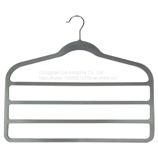 Various Styles Rose Gold Hook Flocking Hanger Non-Skid Velvet Hanger