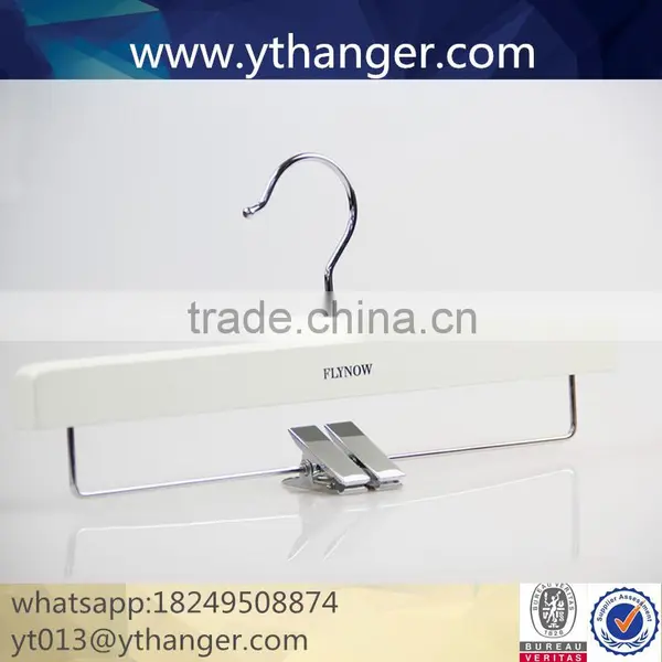 CY-654 Custom Wholesale Luxury Wooden Clothes Hanger Wooden Pant Hanger photo-6