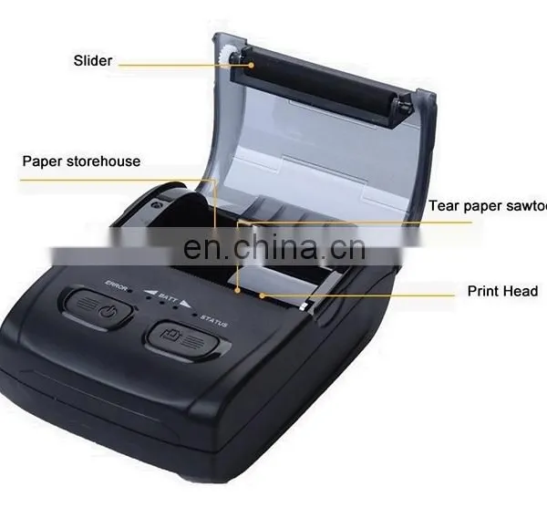 Cheapest Portable Mini Thermal Printer 58mm Pos Thermal Receipt Printer for Supermarket photo-2