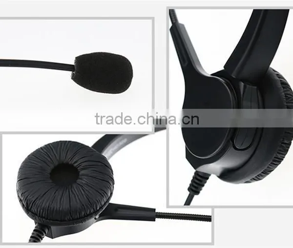 Rj9 Plug Call Center and Noise Cancelling Service Center Headset photo-3