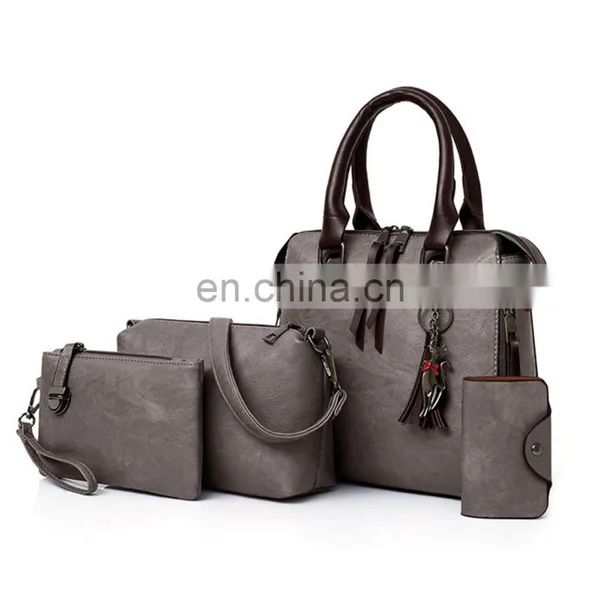 Hot Selling Luxury Women, Bag Handbags Pu Leather Handbag Lady 4 Pieces One Set Shoulder Bags Designer Tote Bag/ photo-4