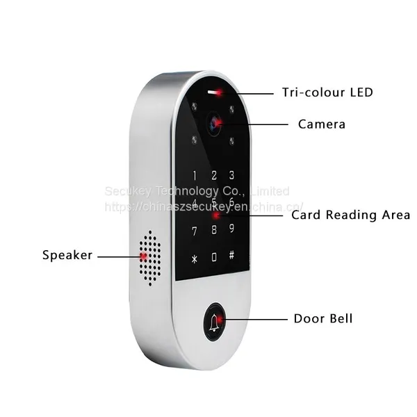 Secukey New Products Smart Video Intercom Tuya WiFi Doorbell Video Intercom and Camera System Gate Access Control photo-3