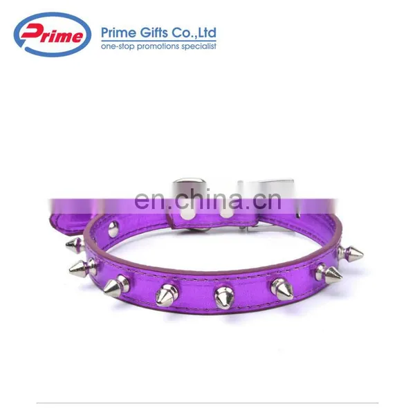 Cheap Price Colorful Pu Leather Spiked Dog Collar photo-2