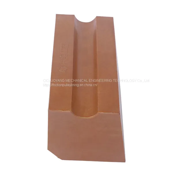 OEM High Friction Coefficient Shaft Hoists Friction Insert