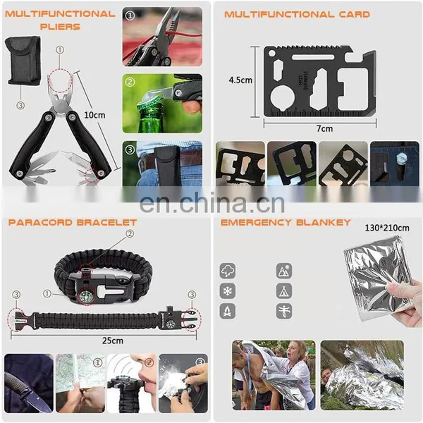 Hiking Hunting Disaster Camping Adventures Tactical First Aid Kit Bag SOS Emergency Survival Gear Bag Outdoor Survival Kit photo-3