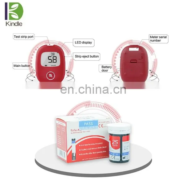 Diabetes Digital Glucometro Blood Gluco Meter,Blood Sugar Monitor Kit Blood Glucose Testing Machine photo-3