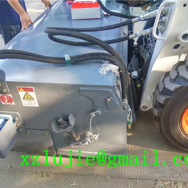 Wheel Loader Bucket Road Sweeper,pickup Sweeper for Skid Loader photo-2