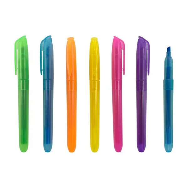 China Oem Custom Cheap Highlighter Marker Low Moq Macaron Pastel Colors School Highlighter Pen Set 6 8 12 Colors
