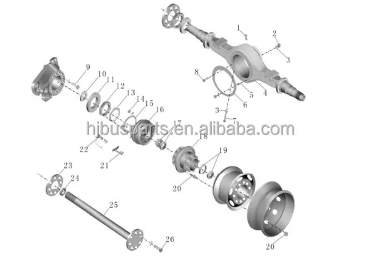 Hot Selling Bus Brake Accessories Parts 3501-01778 ZK6147H Rear Brake Drum photo-6