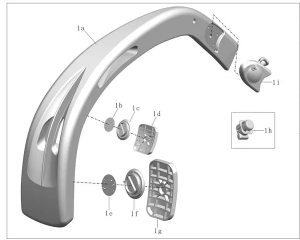 Kinglong Spare Parts Side Mirror 021 100cm Bus Body Kit Bus Rearview Mirror Accessories photo-6